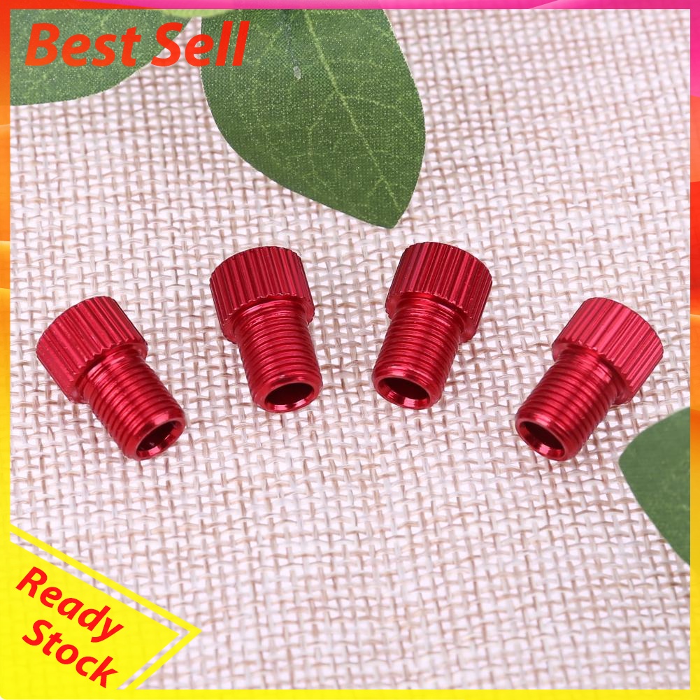 4pcs Presta to Shrader Bicycle Road Bike Valve Adapters Converters