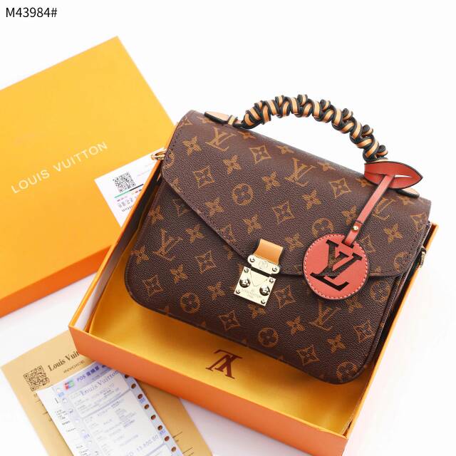 Tas 
*LOUIS VUITTON LV METIS MONOGRAM POCHETTE BRAIDED WITH BOX M43984*