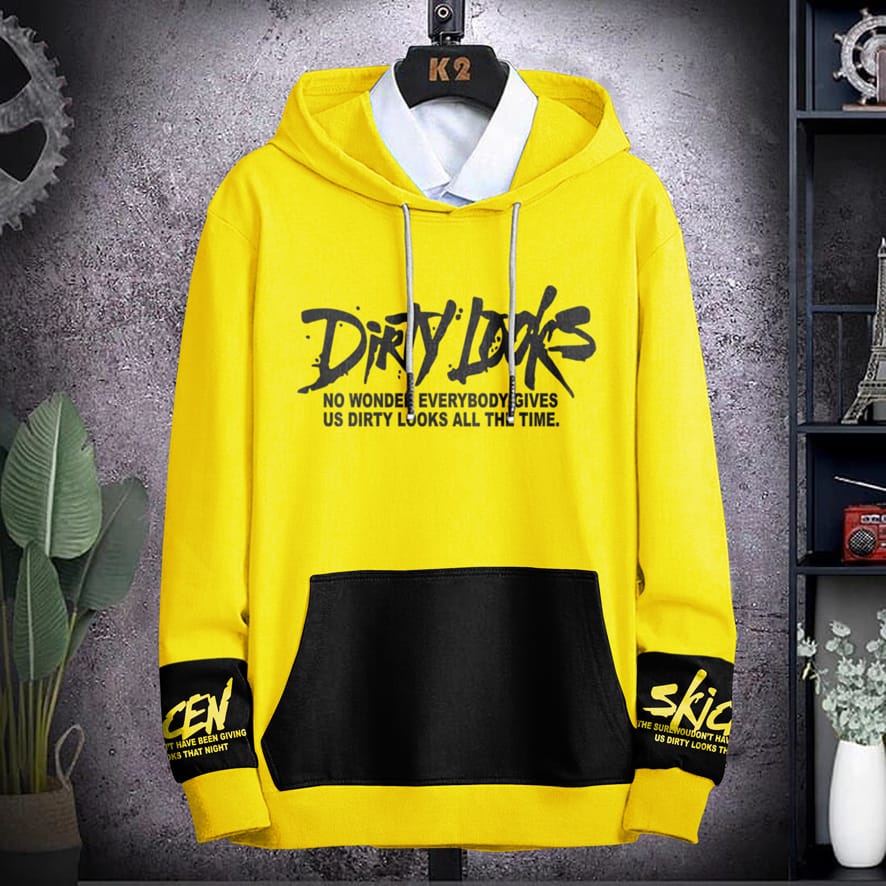 Hoodie Pria / Hodie Pria / Jaket Pria / Sweater Hoodie DIRTY LOOKS Bahan Fleece UK L-XL