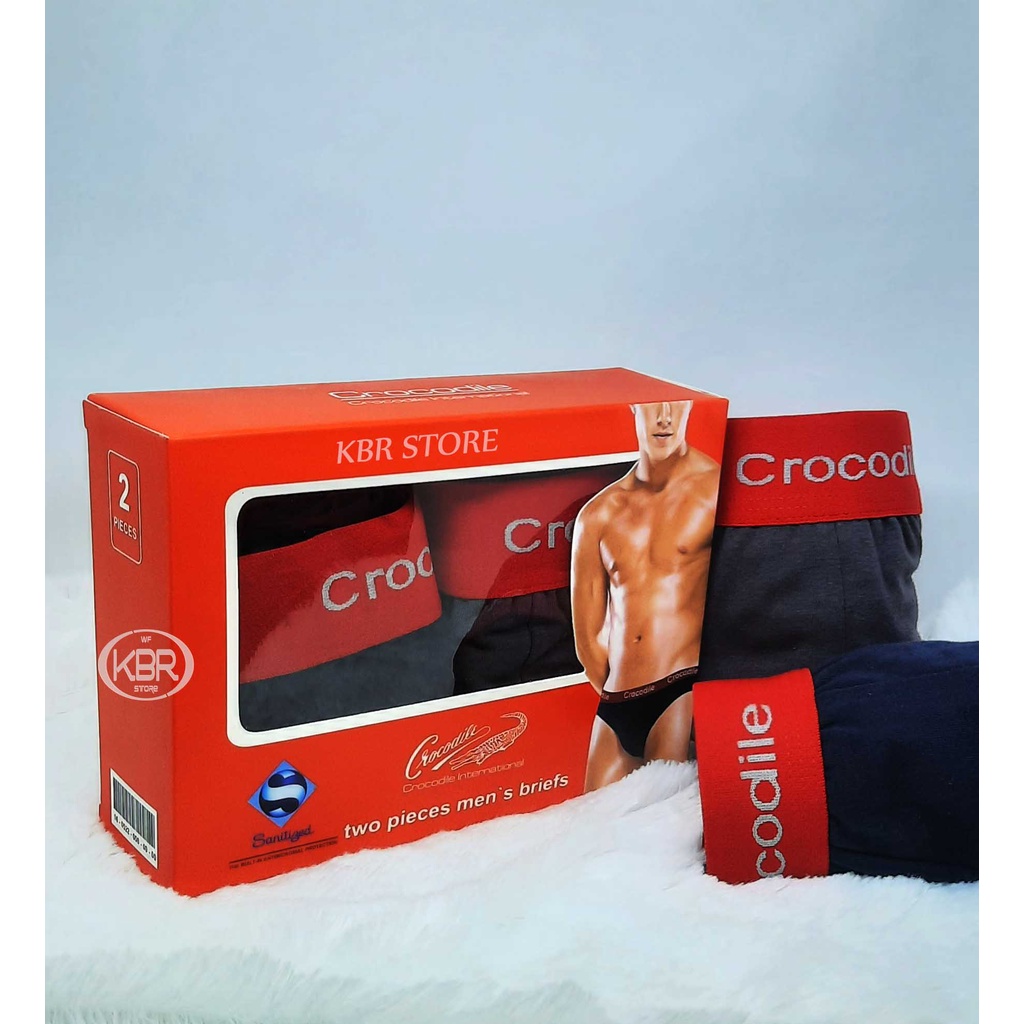 WF STORE CELANA DALAM PRIA / CD PRIA / COLOR PRIA CROCODILE | 2PCS KOTAK MERAH