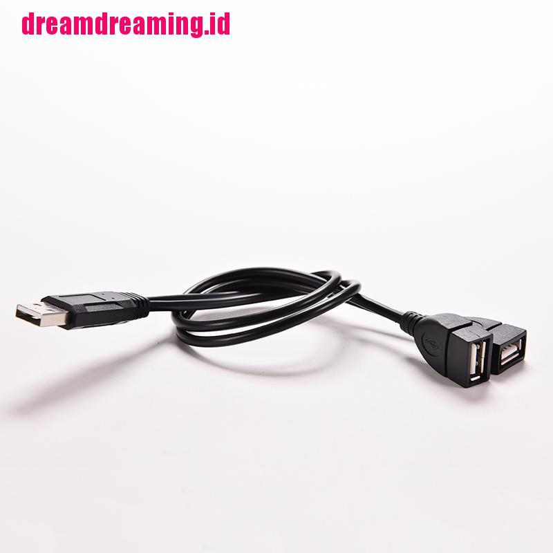 Ddid Kabel Power Adapter Splitter Y Usb 2.0 A Male Ke 2 Dual Usb Female