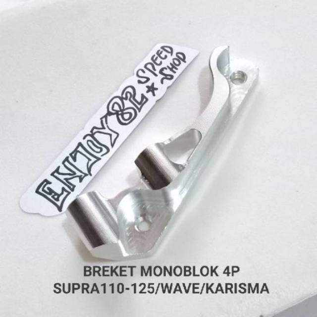 Breket Monoblok 4p 4 Piston Supra 110 125 Karisma