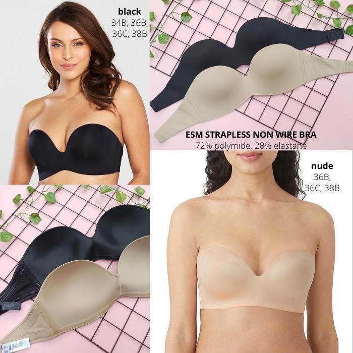 Bra Wanita Murah Esmara Strapless Non Wire Bra Nude