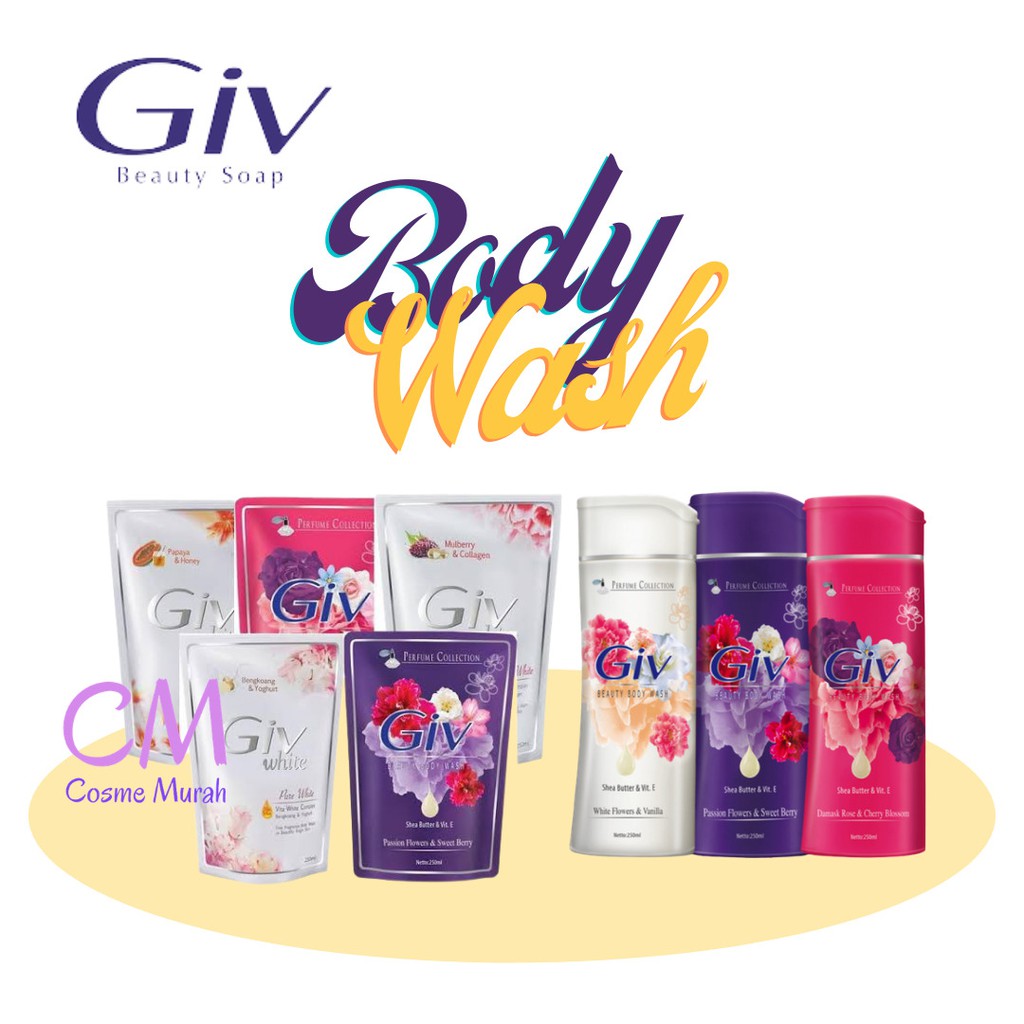 CM GIV Body Wash 250ml 450ml Giv Sabun Cair Sabun Mandi Shopee