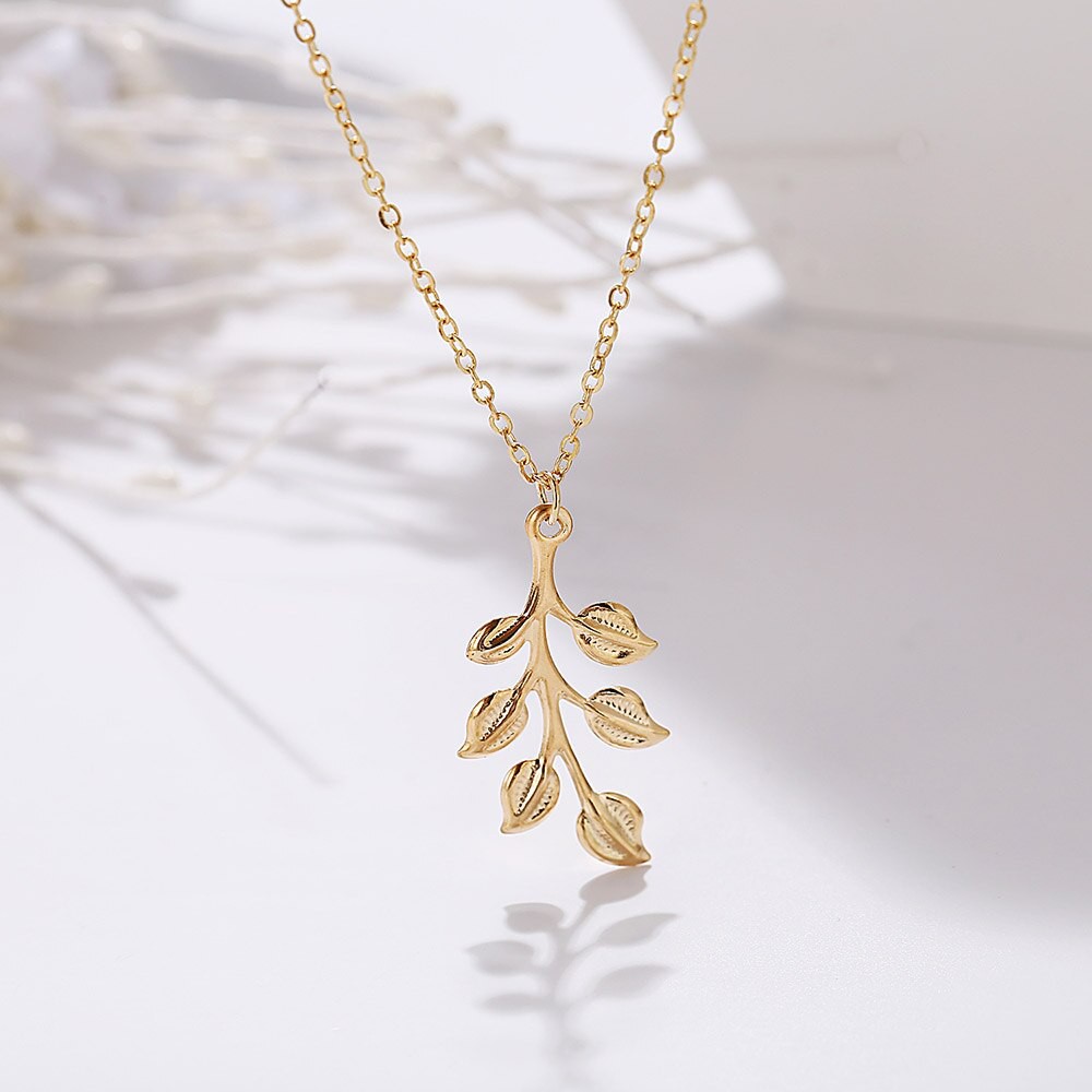 Kalung wanita Liontin Daun Kalung import korea fashion aksesoris korea Kalung kekinian