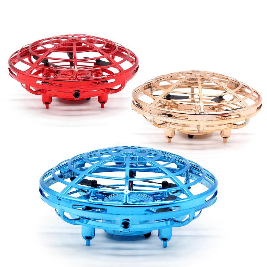 Mini UFO Drone RC Infrared Sensor Induction Aircraft Quadcopter Flying Toy 360° 