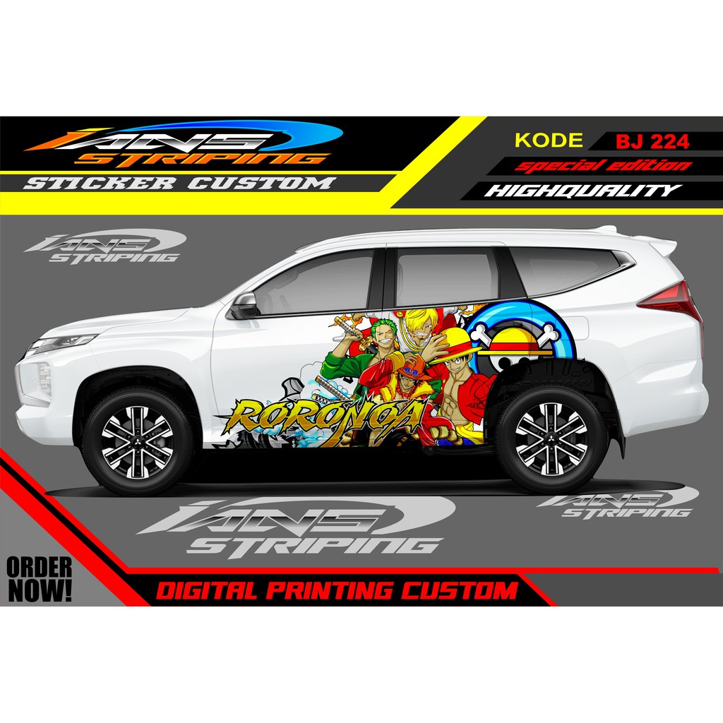 DECAL STICKER MOBIL PAJERO, FORTUNER, INNOVA