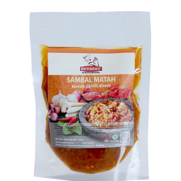 Buybest Sambal Matah 100gr Matah Chili Sauce Saus Cabe