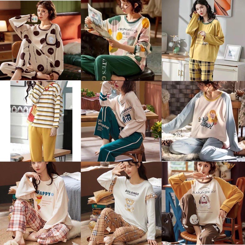 Piyama PP import Piyama Setelan Wanita Import Baju Tidur Wanita Dewasa Import