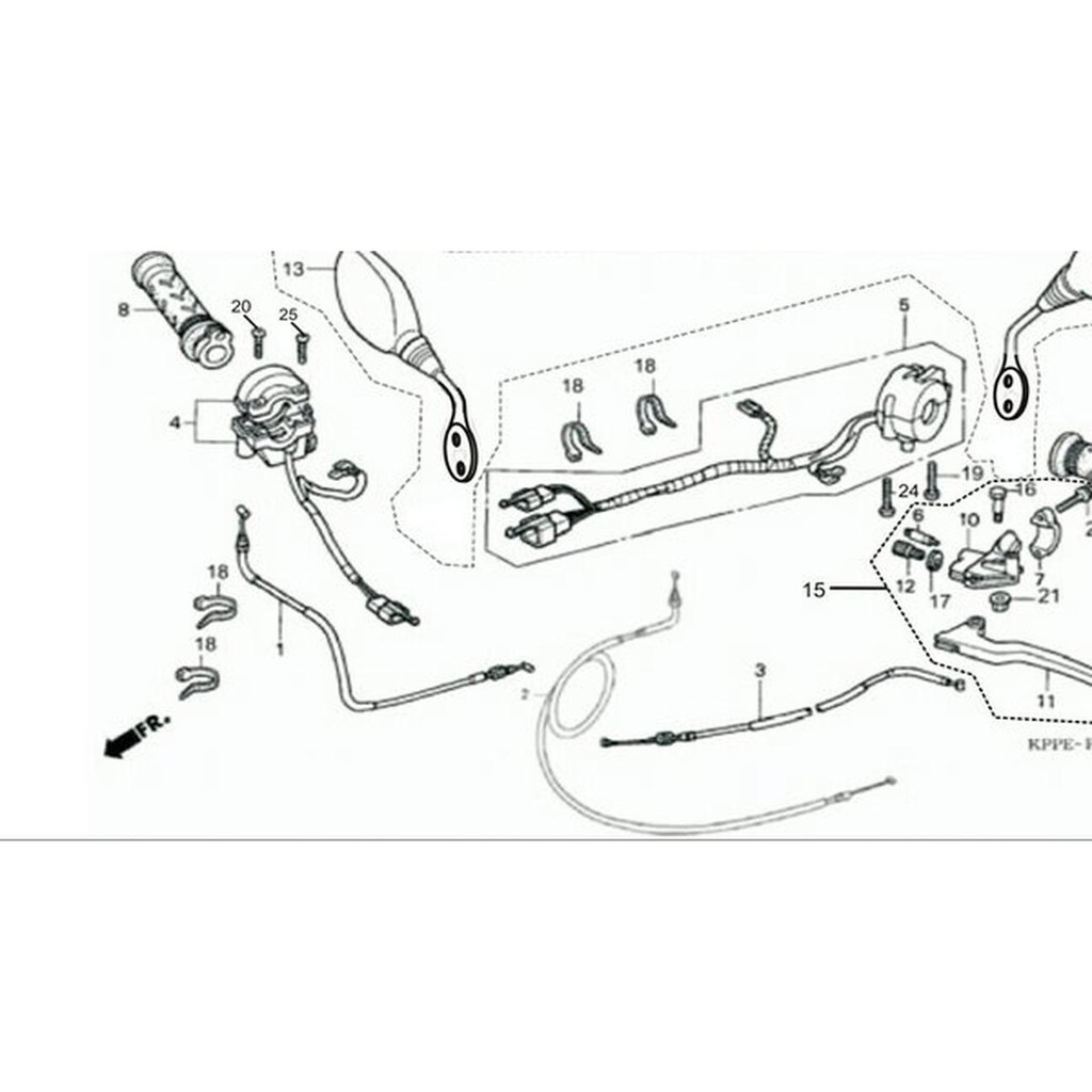 HOLDER SWITCH KANAN KIRI VIAR VIXR 150CC LIMITED