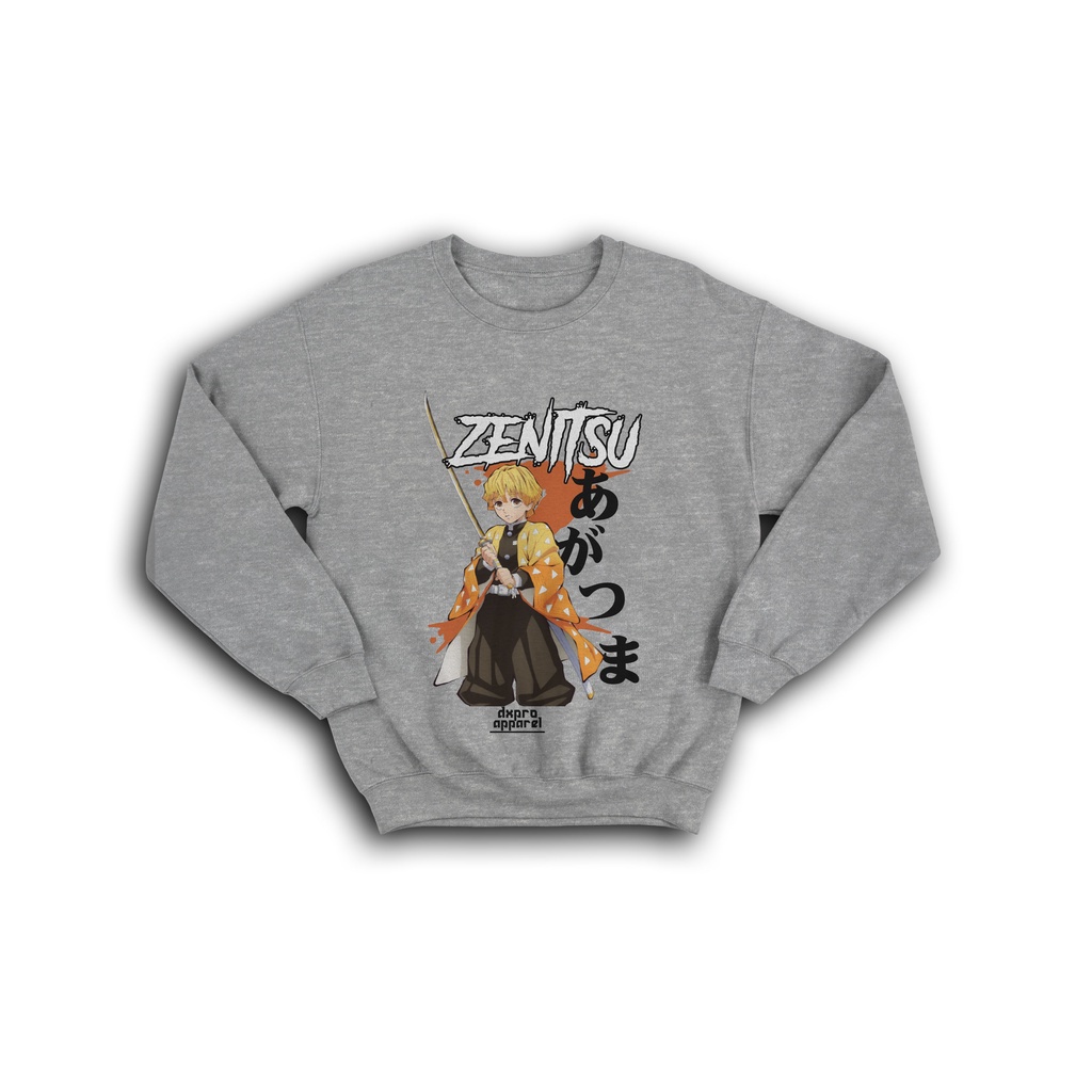 SWEATER CREWNECK ANIME ZENITSU AGATSUMA DEMON SLAYER KIMETSU NO YAIBA