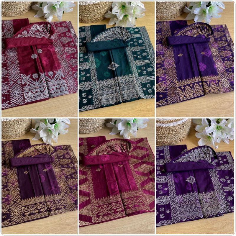 Couple Set Bordir Katun Jumputan