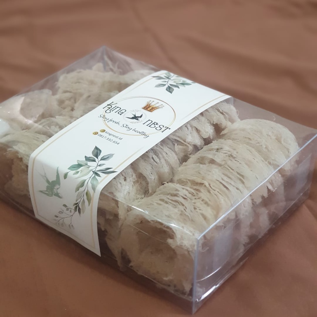 

Sarang Burung Walet Asli Bentuk Oval 30 Gram - 50 Gram -- King Nest