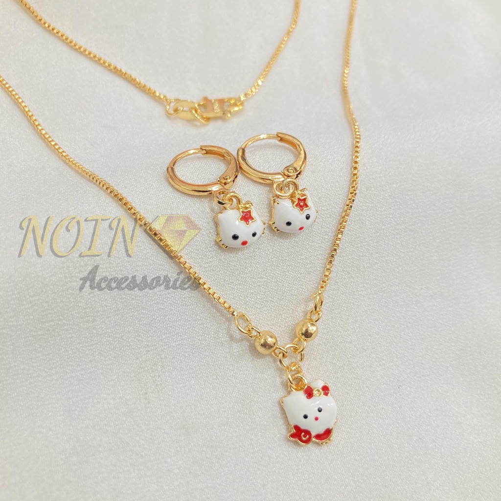Set Perhiasan Anak Cat Lapis Emas Aksesoris Anak Cantik