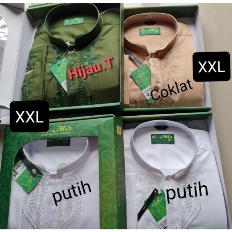 Promo Baju koko Jumbo lengan Panjang al Mia Bigsize Besar Promo Baju koko Jumbo lengan Panjang al Mia Bigsize Besar