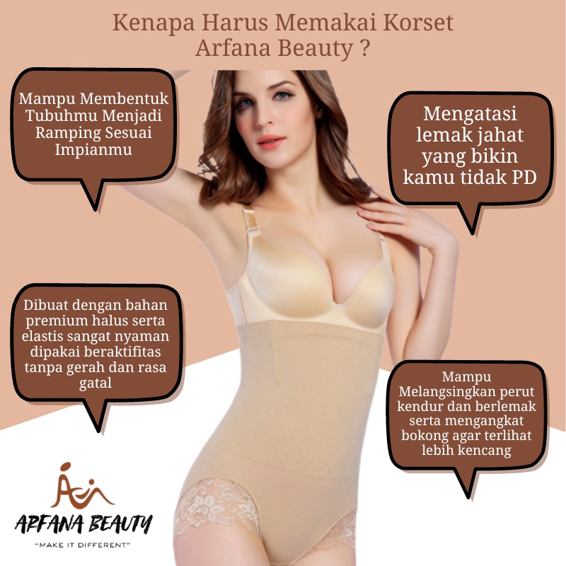 Celana Pelangsing Super Highwaist Pengecil Perut Buncit Celana Dalam Korset Wanita Pembakar Lemak Body Shaper Korset Munafie Ori Waist Slim Pants Renda Long Lace Import Termurah Original