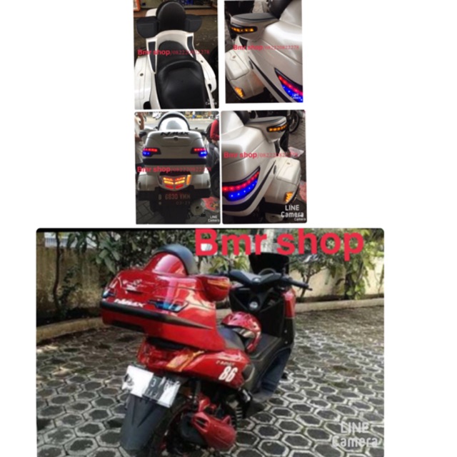 Top box nmax box belakang nmax backrest nmax sandaran nmax