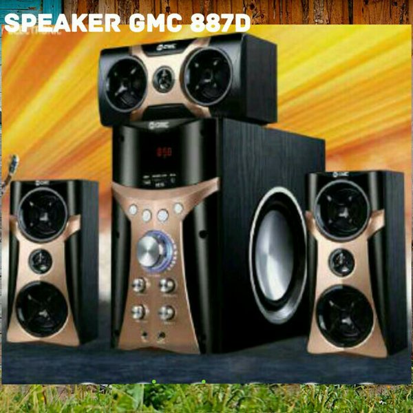 Speaker Aktif Bluetooth GMC 887D Multimedia Subwoofer Bass 8 Inch Original BERGARANSI RESMI 1 TAHUN MANTAP