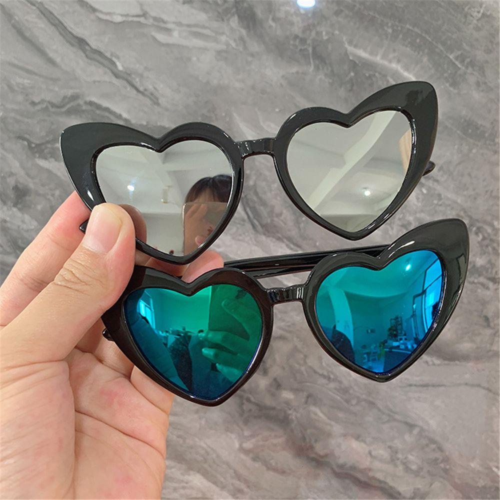 [POPULAR] Vintage Kids Sunglasses Fashion Love Heart Glasses Heart-Shaped Sunglasses Cute UV400 Protection Children Eyewear Children Sun Glasses