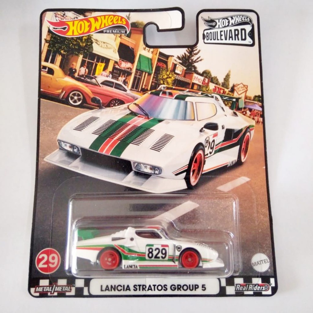 Diecast Hot Wheels LANCIA STRATOS GROUP 5 Putih Boulevard F HW Hotwheels Mobil Mainan Anak