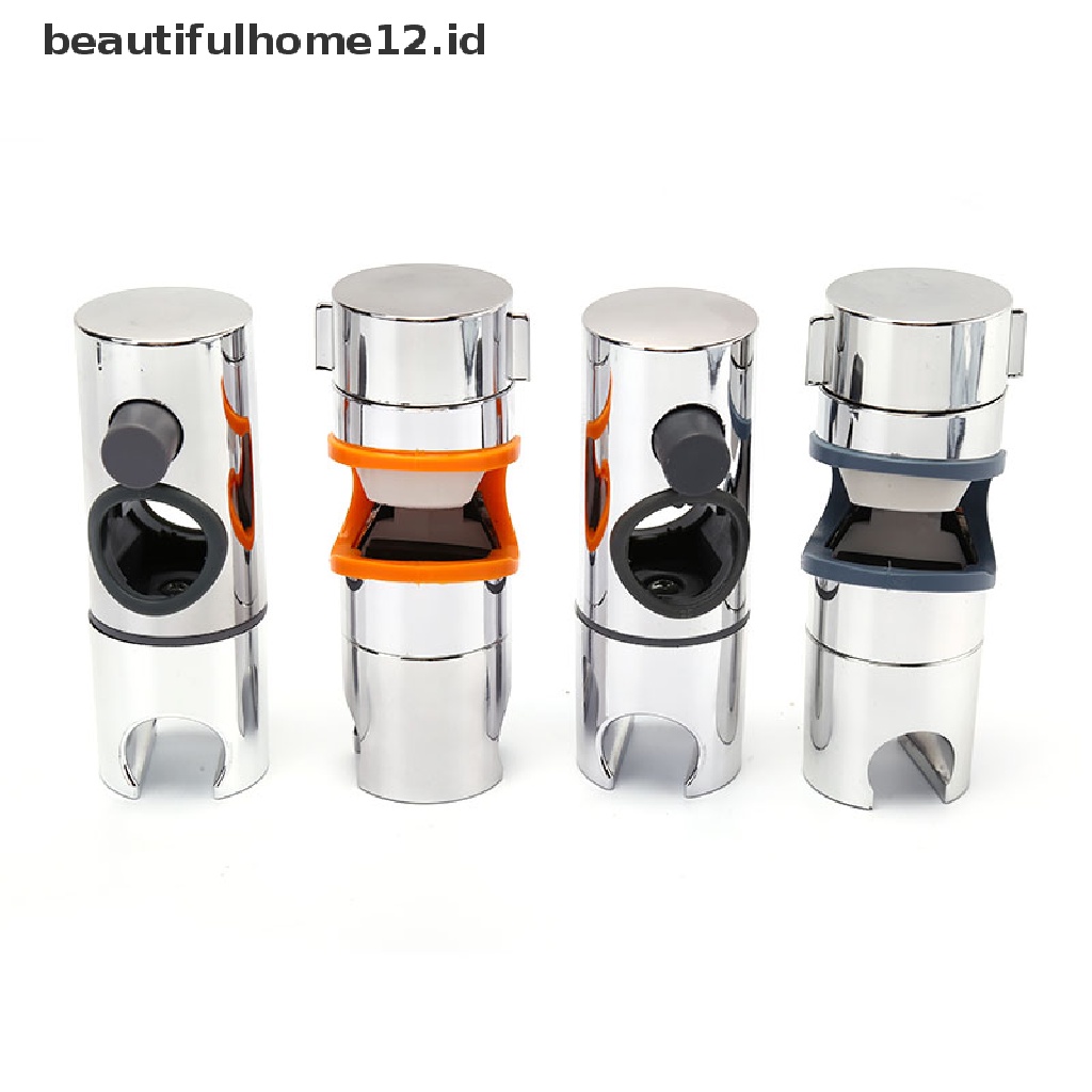 【beautifulhome12.id】 Adjustable Shower Head Holder For Slide Bar Chrome Shower Rail Slider Holder  .