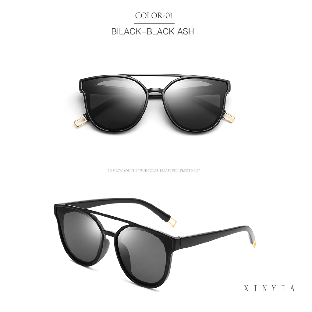 【CHECKOUT RP100】Korean Fashion Design Kacamata Hitam Kacamata Pelindung UV Sunglasses Wanita Kaca Mata Sunglasses