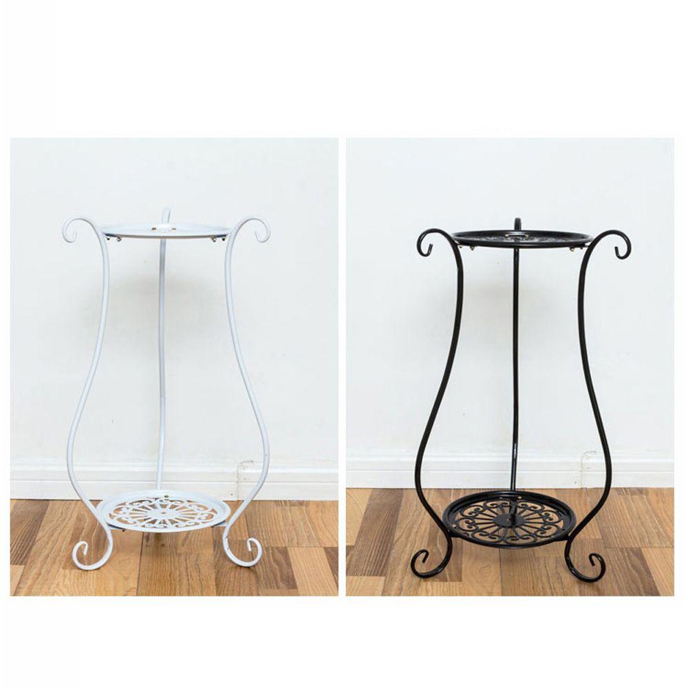 [Elegan] Nampan Pot Bunga Elegan Metal Taman Balkon Pajangan Indoor Tanaman Stand Shelf