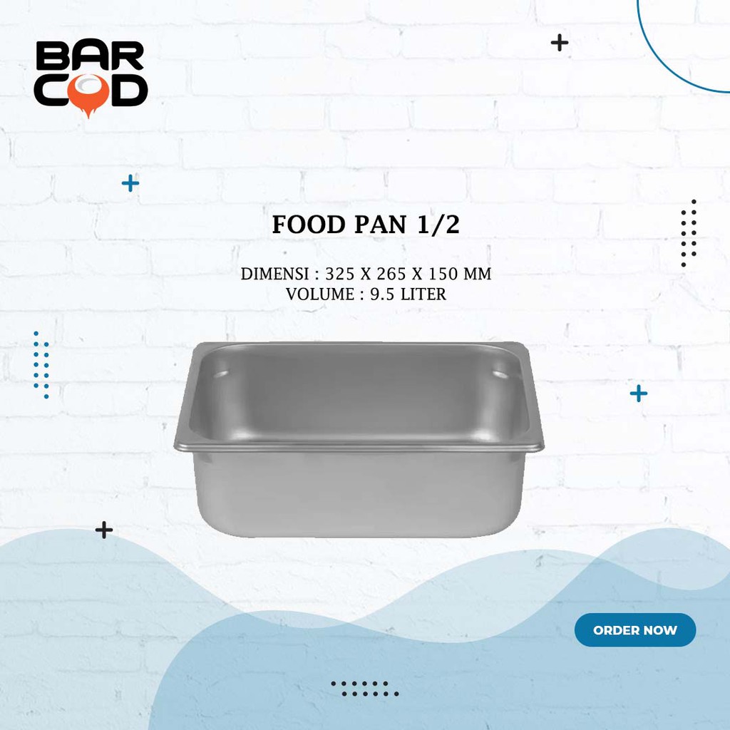 Food Pan 1/2 | Gastronom Pan 1/2 SS 304