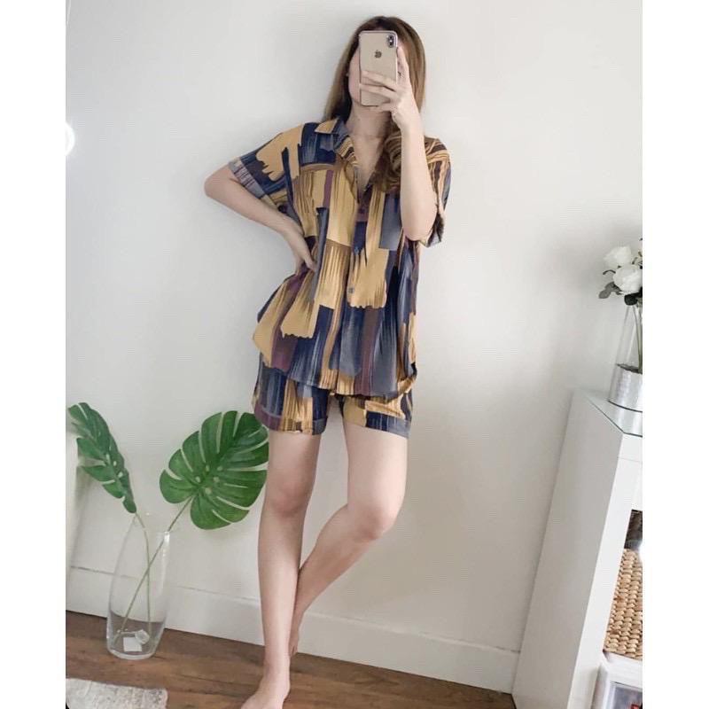 BLOOMS DAILY ONE SET / TIE DYE ONE SET RAYON / STELAN PIYAMA WANITA-FRIONA ONE SET