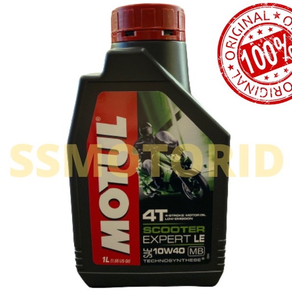 Oli Motul Scooter Expert LE 4T 10W-40 Oli Pelumas Motor 1 Liter - Oli Mesin Motor Matic Metik Scoote