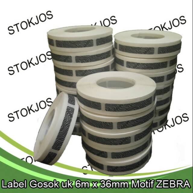 

Label Gosok Penutup PIN Voucher Ukuran 6mmx36mm ZEBRA