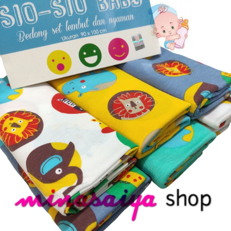 SIO SIO BABY 3 pcs Bedong Bayi SNI Kaos Polos dan Motif