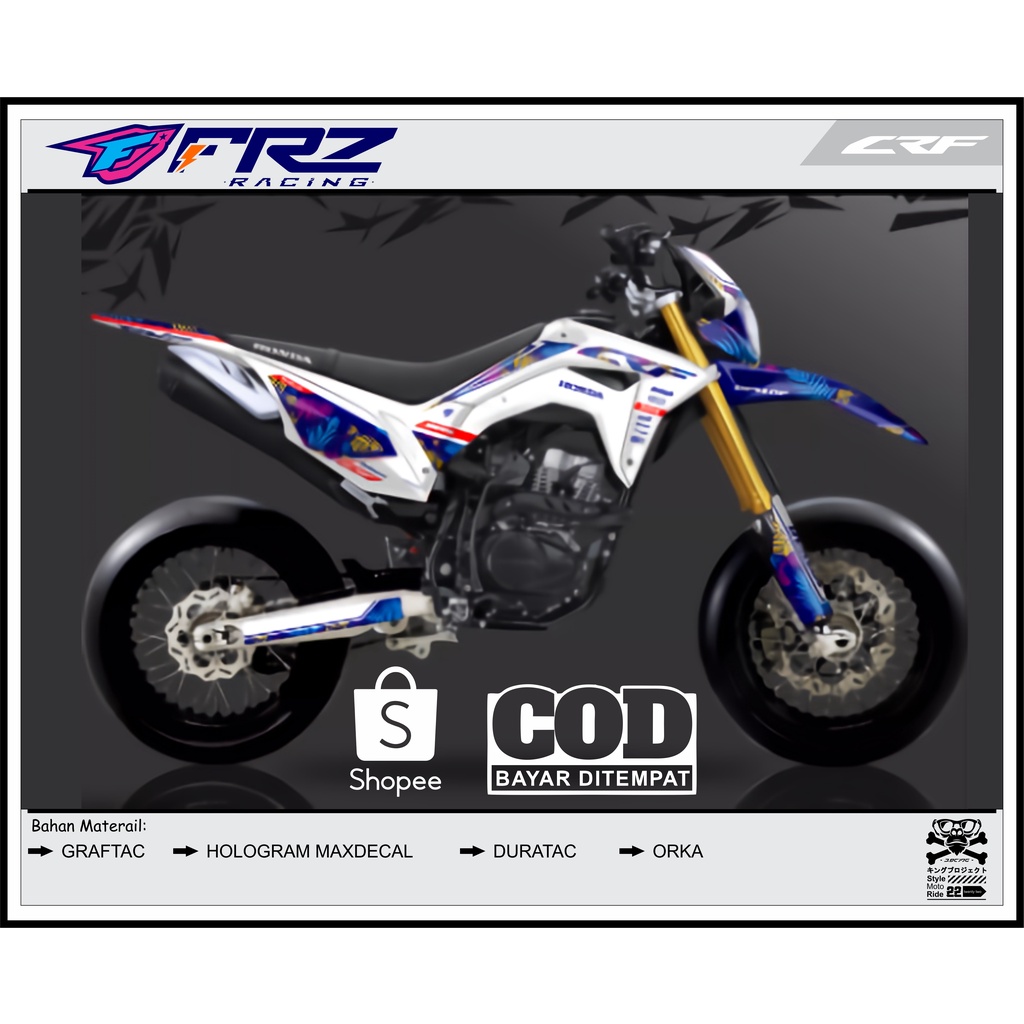 DECAL CRF 150/250/450 MOTIF TERBARU