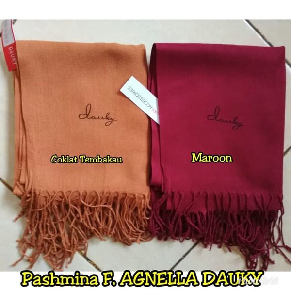 Dauky Hijab Selendang Pashmina Audie  Agnella Polycotton-F agnella MAROON