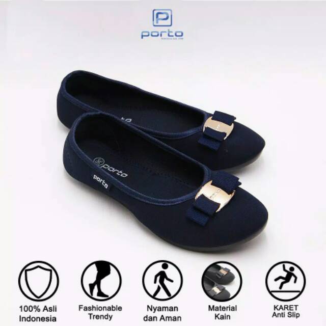 Flatshoes karet 36-40 Porto