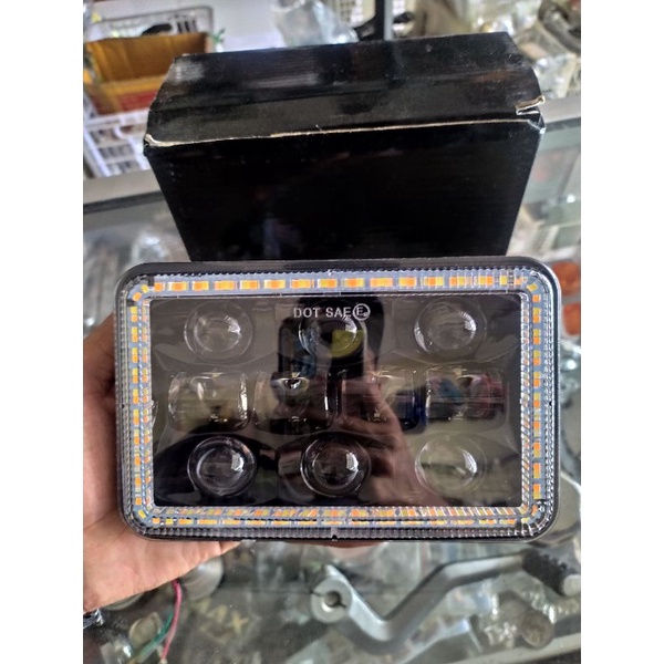 lampu daymaker kotak 6x4  pnp GL pro GL 100 RX king 5t5 TS vespa S