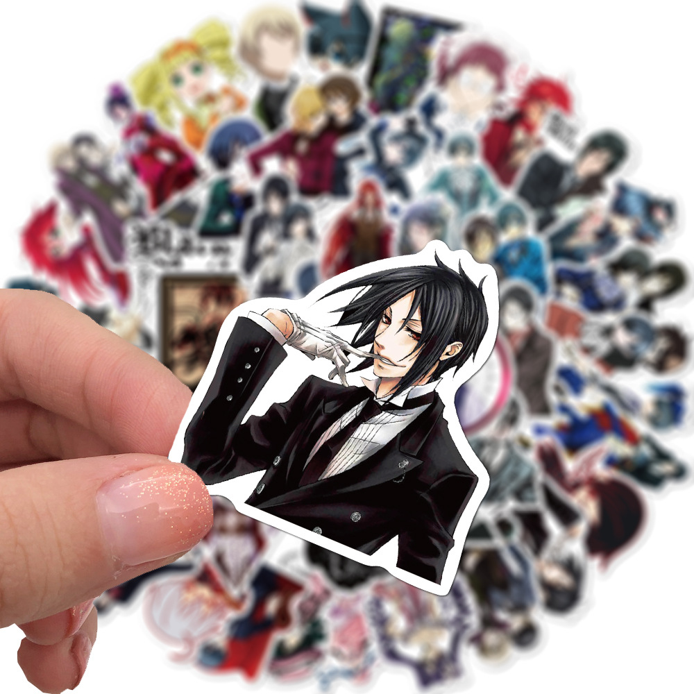 50 anime Black Butler graffiti stickers motorcycle luggage laptop skateboard decoration stickers