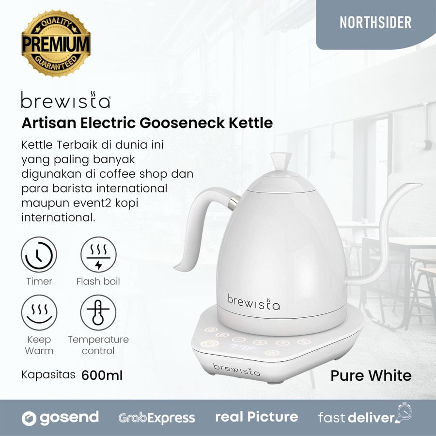 BREWISTA ARTISAN GOOSENECK KETTLE 600ML