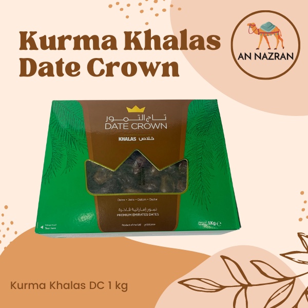 

KURMA DATE CROWN JENIS KHALAS KEMASAN 1 KG