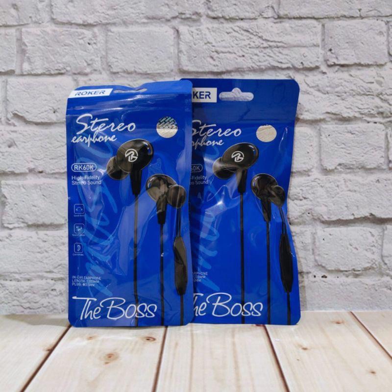 SEN - Handsfree Headset Roker RK60k Earphone The Boss RK60K  Handset Handsfree Roker The Boss Earphone