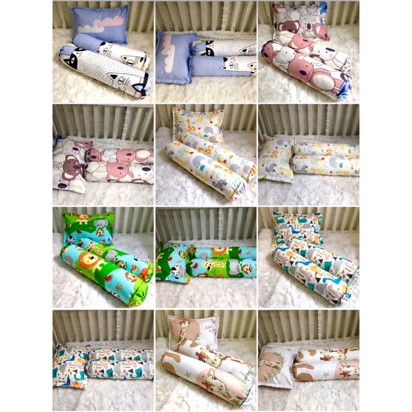sarung bantal guling bayi motif karakter anak