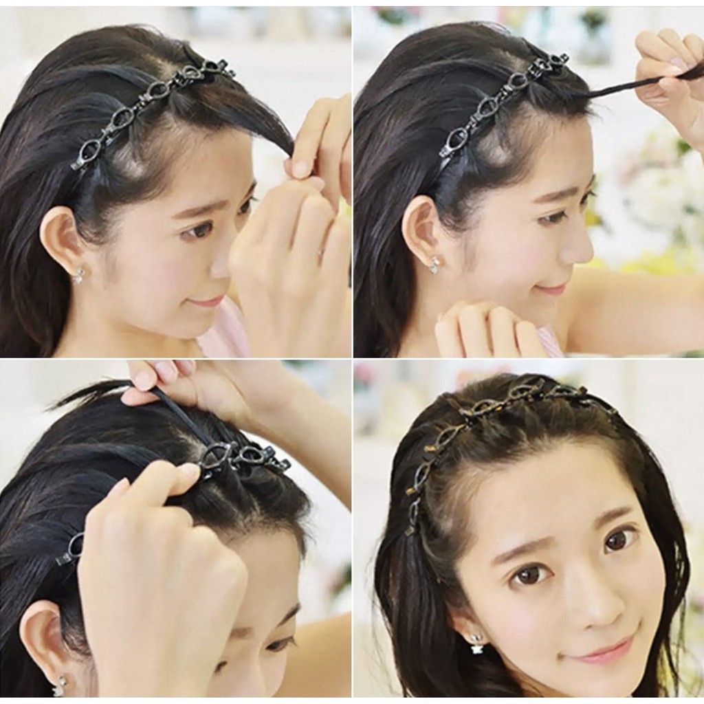 [Per Pc] Bando Jepit Rambut 2in1