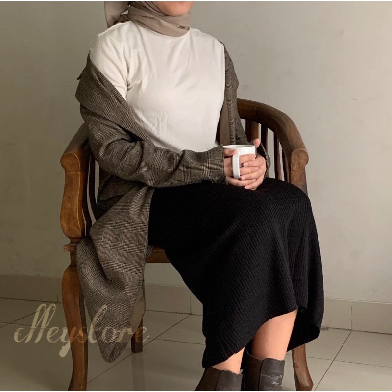 KNITSKIRT / ROK RAJUT / ROK KOREA / ROK SPAN