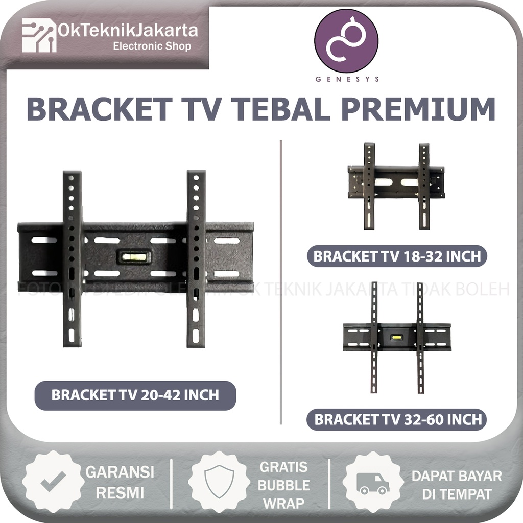 Bracket TV LED / Breket TV LED / 18-60 inch TEBAL Premium