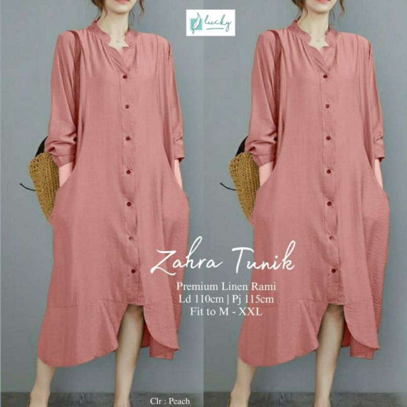 Tunik Wanita Kekinian Zahra Linen