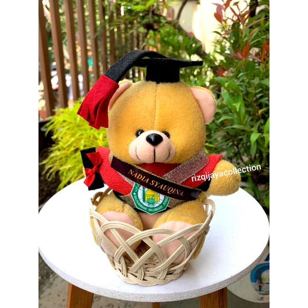 	 Boneka wisuda keranjang/Gift Wisuda lucu/boneka wisuda termurah	