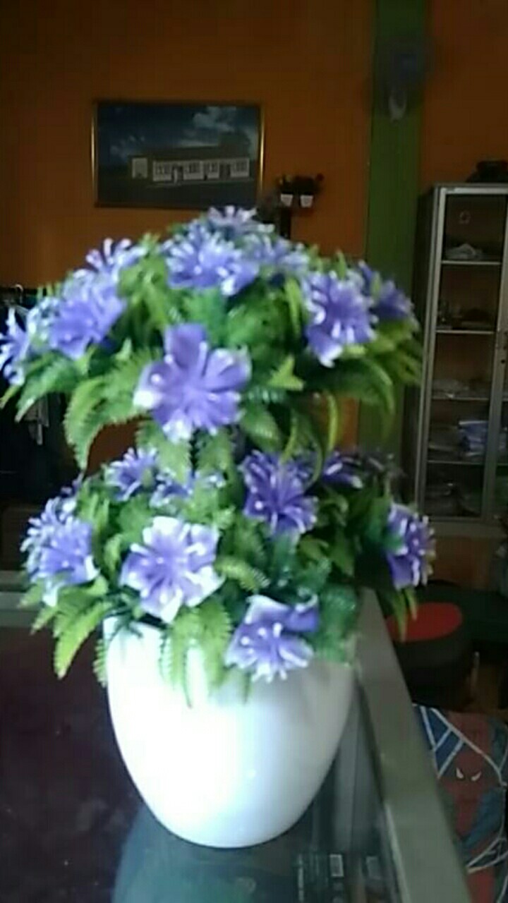 Cod/bonsai Tingkat / Ornamen Tanaman Bunga Bonsai Hias Pot Tanaman Hias Artificial Flower Bp1103