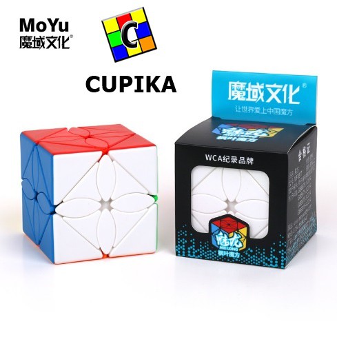 Rubik 3x3 Skewb Moyu maple Meilong 4 leaf four segiempat Dalam