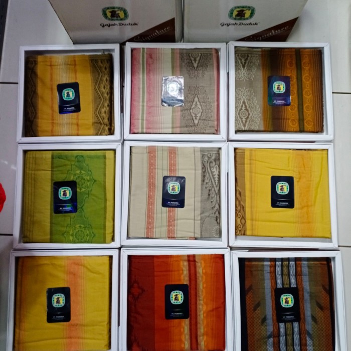 sarung gajah duduk signature murah jacquard