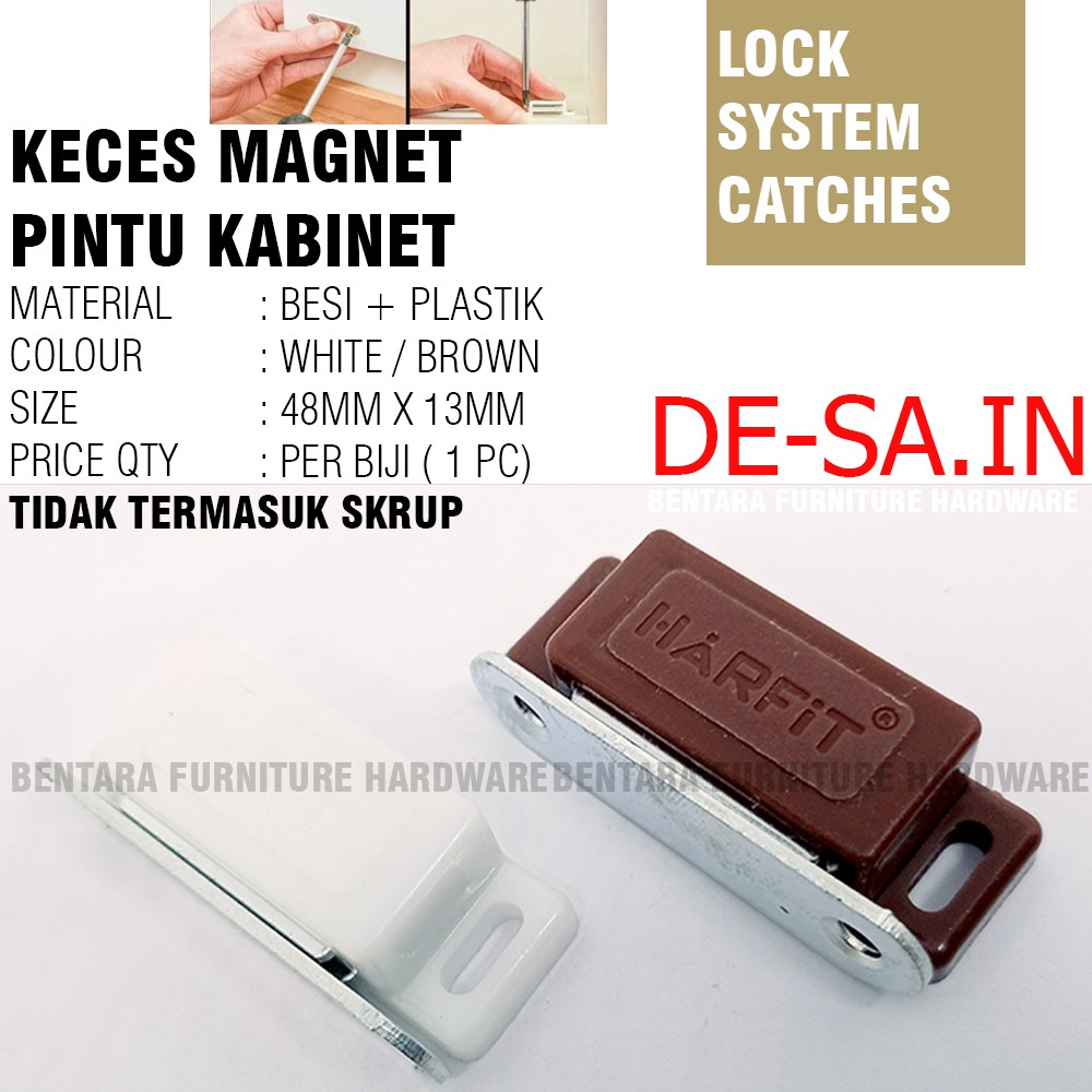 DOOR MAGNETIC CATCHES SLOT - KECES MAGNET PINTU KABINET